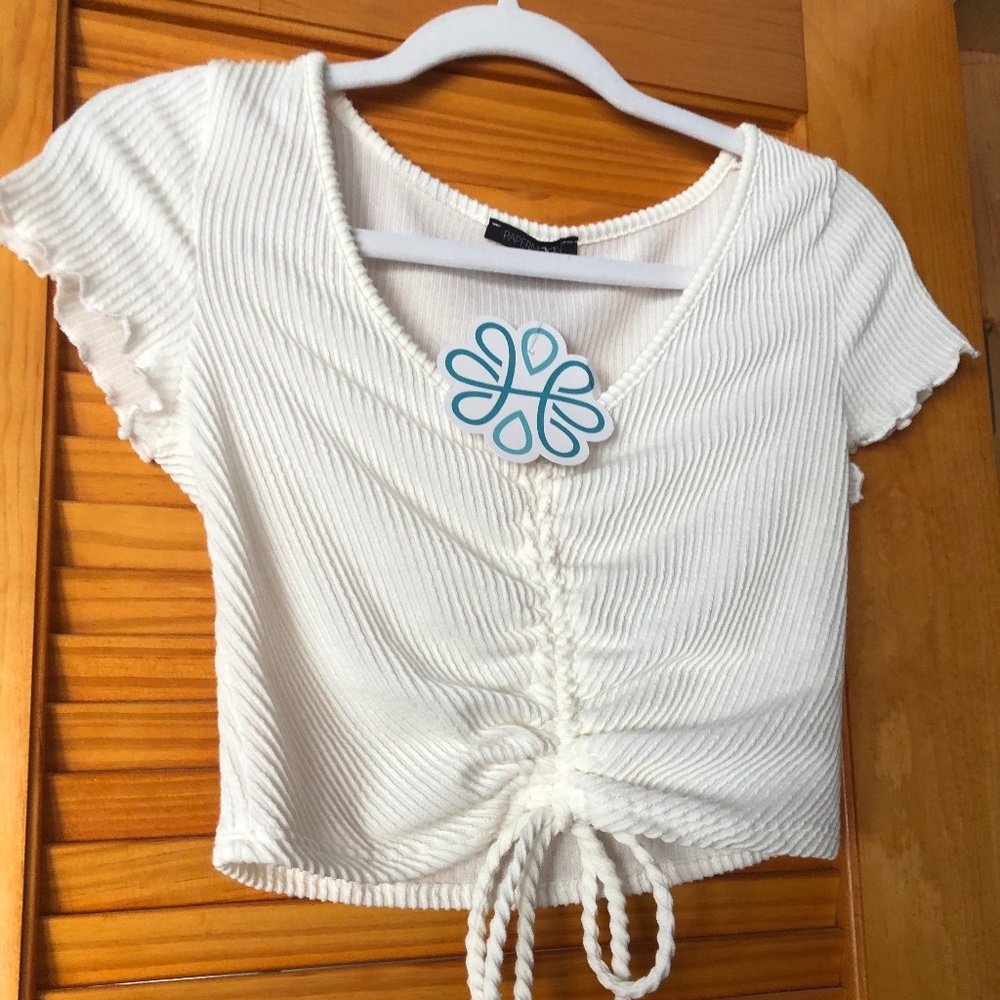 Shophopes white crop top
